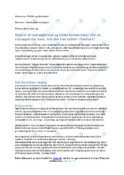 Liberalistiske ideologier | Mundtlig eksamen