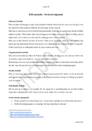 Bilka | B2B Markedet Forretningsmøde | Forbered Salgsmøde