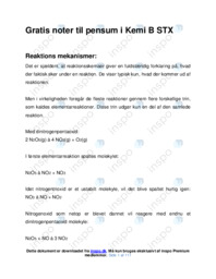 Gratis noter til pensum i Kemi B STX