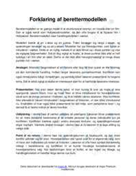 Forklaring af berettermodellen