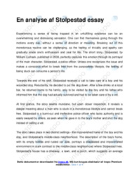 En analyse af Stolpestad essay