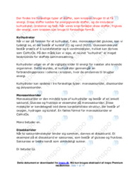 Madkemi eksamensnoter