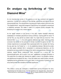 Analyse og fortolkning af “The Diamond Mine”