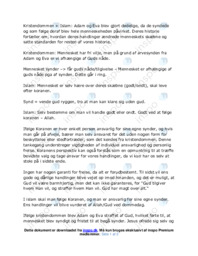 Folkeskolen Kristendom Syndefaldet