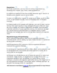 Magnetisme eksamensnoter
