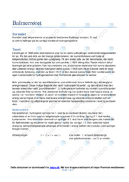 Balmerserien og Rydbergkonstanten