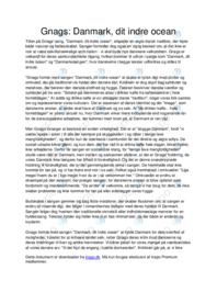 Gnags Danmark, dit indre ocean