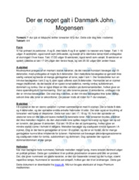 Der er noget galt i Danmark John Mogensen