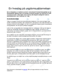 En hverdag på ungdomsuddannelsen