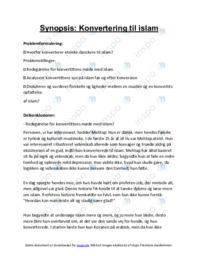 Synopsis | Konvertering til islam
