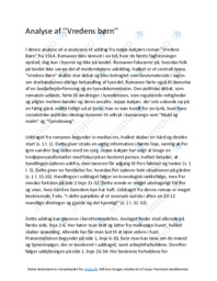 Vredens børn | Analyse