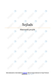 Sejlads projekt fra Teknisk