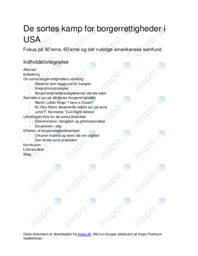 De sortes kamp for borgerrettigheder i USA | SRP