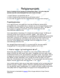 Religionsprojekt