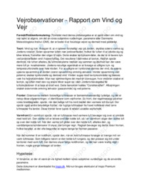 Rapport om Vind og Vejr
