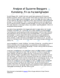 Analyse af Suzanne Brøggers Kvindetrip, Fri os fra kærligheden