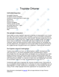 Tropiske Orkaner