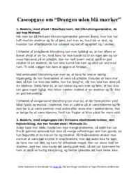 Caseopgave om “Drengen uden blå mærker”
