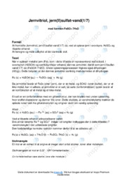 Jernvitriol  jern sulfat-vand