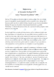 Analyse og fortolkning af Balstemning af Alexander Kielland