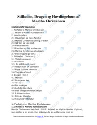 Stilheden, Dragen og Høvdingebørn af Martha Christensen