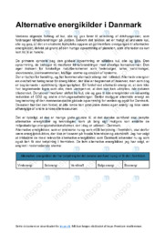Alternative Energikilder i Danmark
