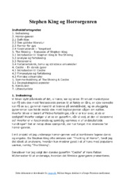 Stephen King og Horrorgenren