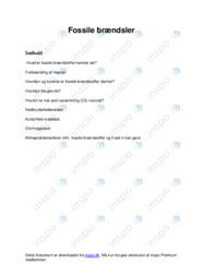Fossile brændsler brændstoffer