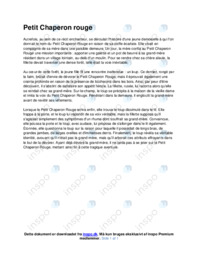 Petit Chaperon rouge | Resumé