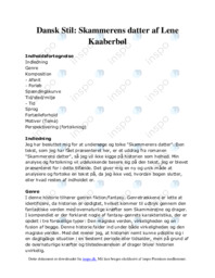 Dansk Stil: Skammerens datter af Lene Kaaberbøl
