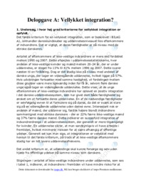 Delopgave A Vellykket integration