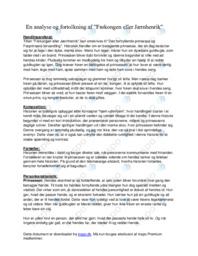 Eventyranalyse Frøkongen eller Jernhenrik Analyse