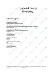 Rapport: Nivellering – Landmåling