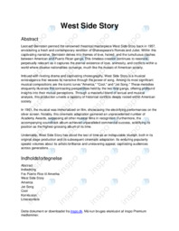 West Side Story | SRO