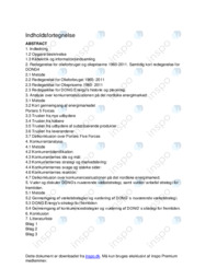 DONG Energy i Afsætning og International Økonomi | SRP