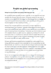 Projekt om global opvarmning