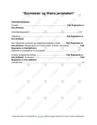 Burmeister og Wains jernstøberi | DHO