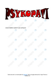 Psykopati & Diagnosticering | SSO
