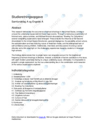 Skoleskyderier i USA SRP