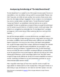 Analyse af plakaten Es Lebe Deutschland!