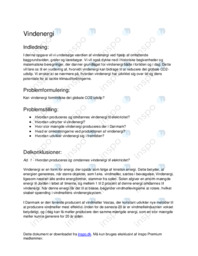 Vindenergi – Rapport i Naturgeografi