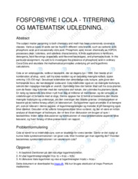 Fosforsyre i cola | SRO