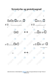 Dissociationsgrad og Syrestyrke