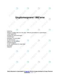 Ungdomsoprøret 1960’erne