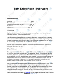 Tom Kristensen | Hærværk