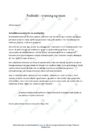 Fodbold og fodboldspillere i Idræt |  En rapport