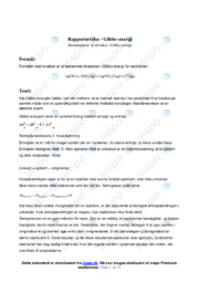 Bestemmelse af tilvækst i Gibbs energi