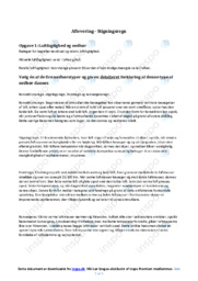 Undersøgelser vedrørende forskellige nedbørstyper