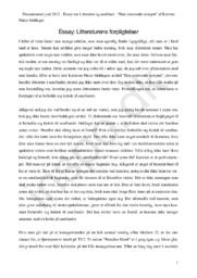 Essay om Litteratur og samfund | “Den svævende sympati” af Katrine Marie Guldager