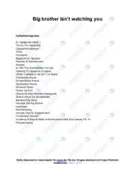 Big brother isn’t watching you